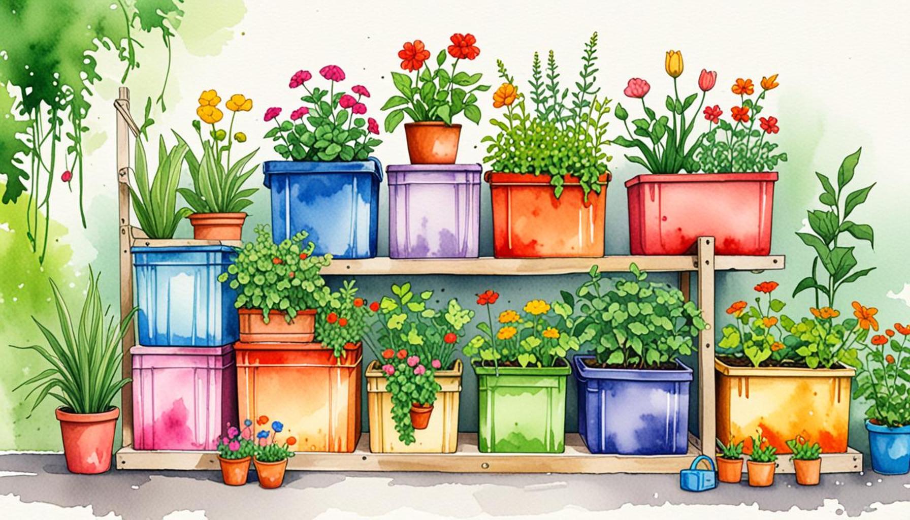 How to Use Reused Containers to Create a Sustainable Container Garden