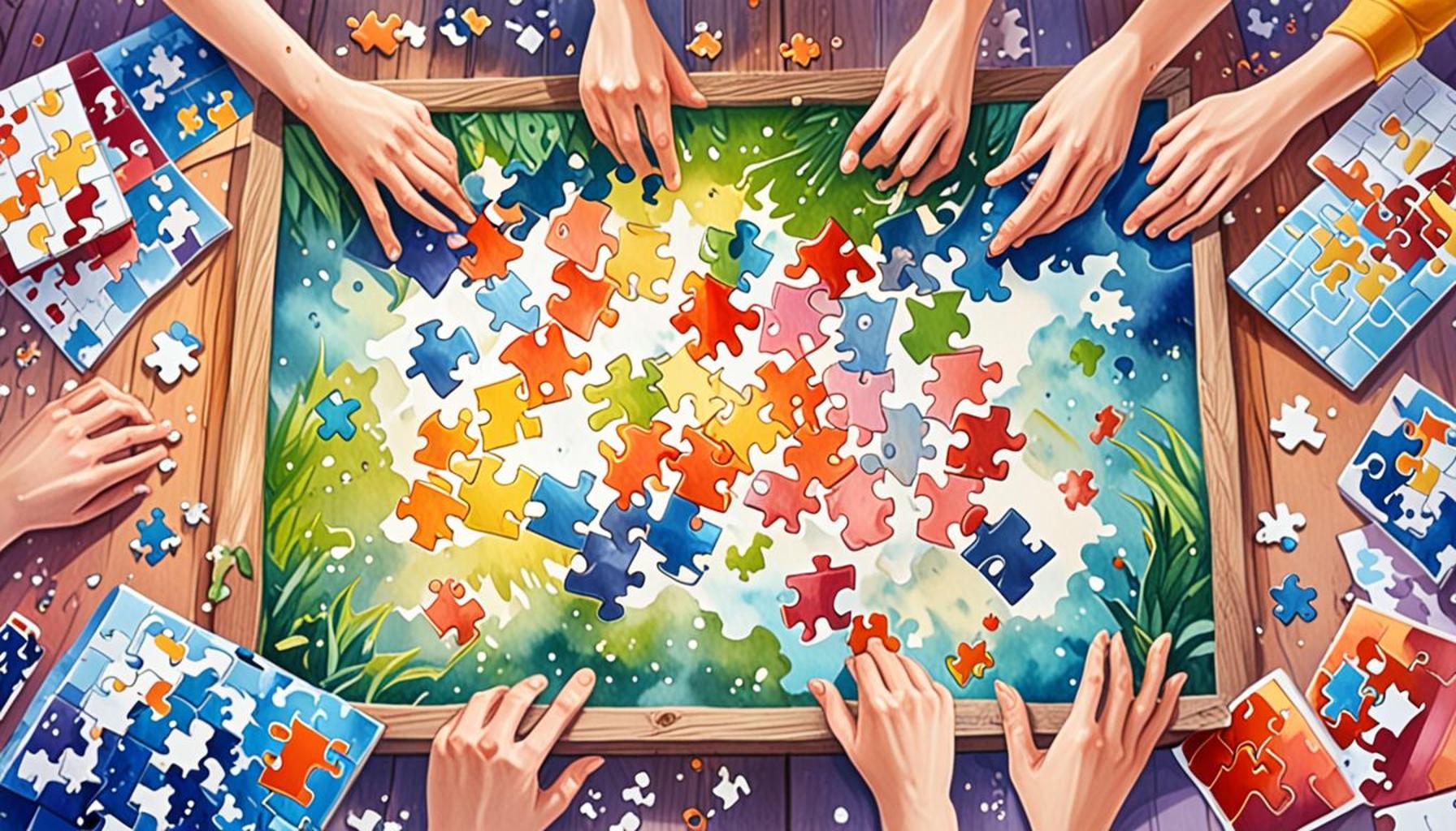 The Impact of Social Interaction in Puzzle Games on Collective Memory Enhancement